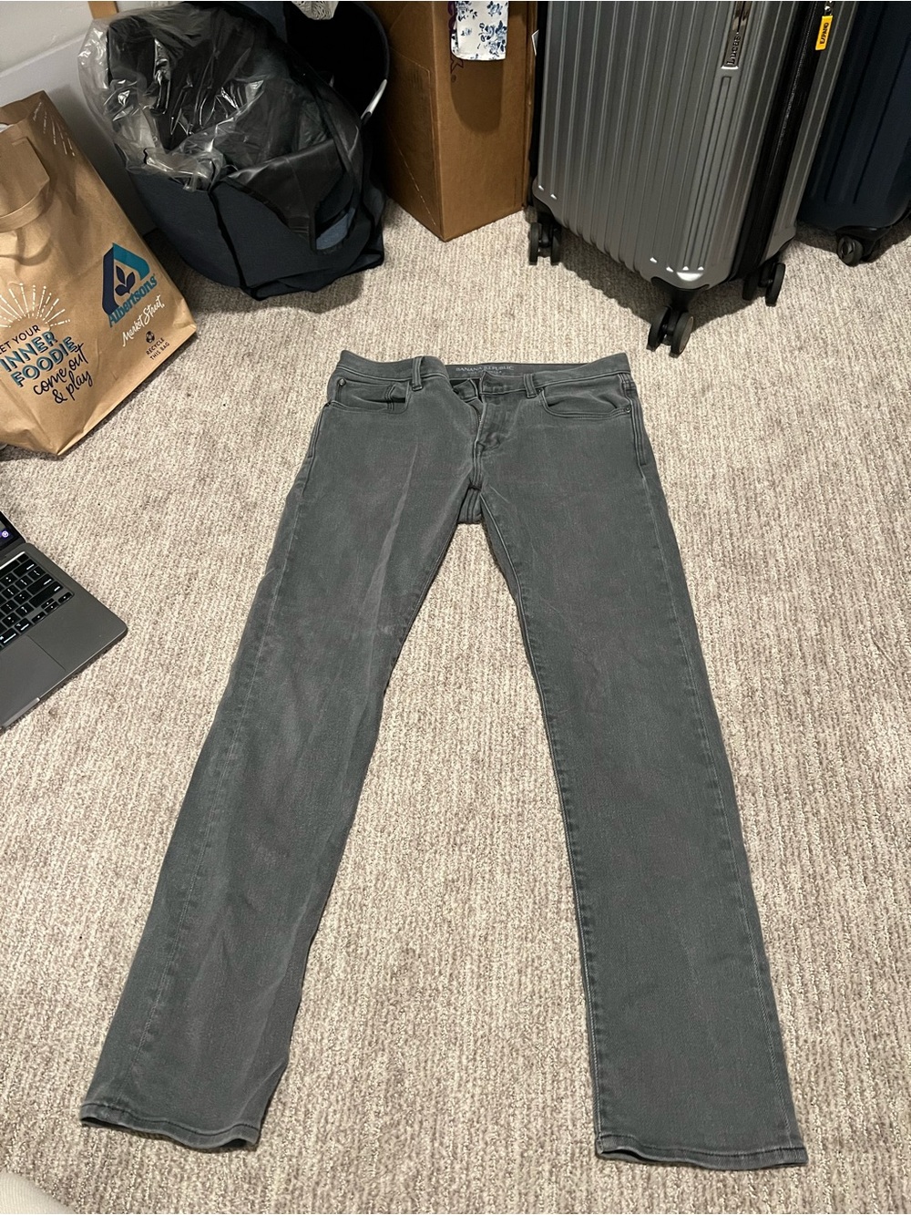 Banana Republic Men's Gray Slim-Straight Jeans